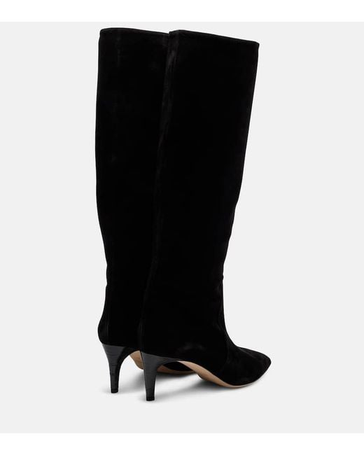 Paris Texas Black 60 Suede Knee-High Boots