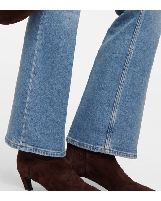 Re/done Blue 70s High-rise Bootcut Jeans