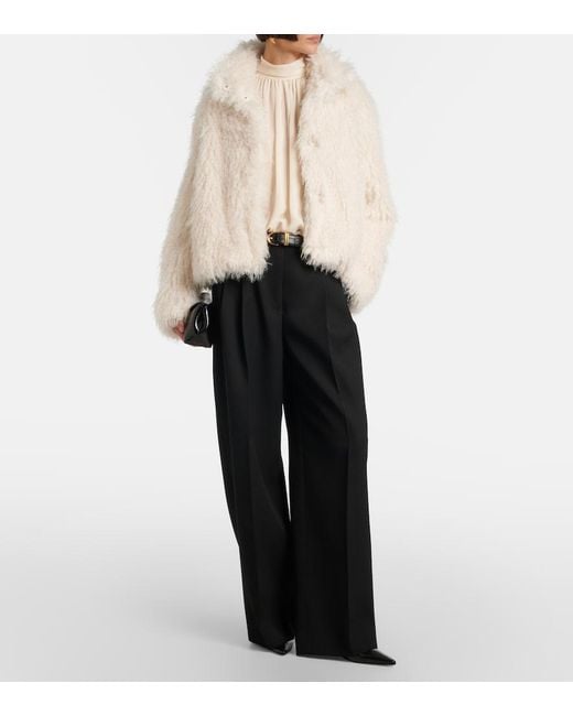 Vince White Shaggy Jacket