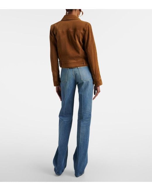 Saint Laurent Blue Yves Flared Jeans