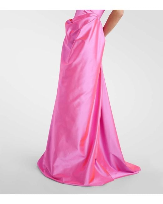 Vivienne Westwood Pink Robe Camille Aus Satin