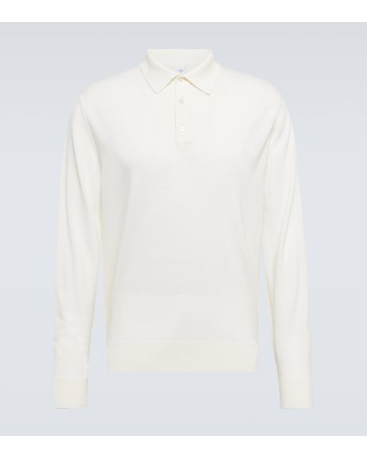 Berluti White Wool Polo Shirt for men