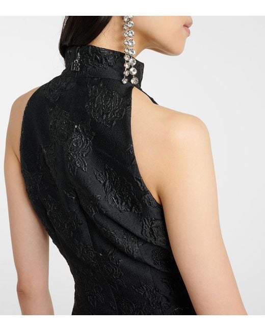 ROTATE BIRGER CHRISTENSEN Black Minikleid Aus Jacquard