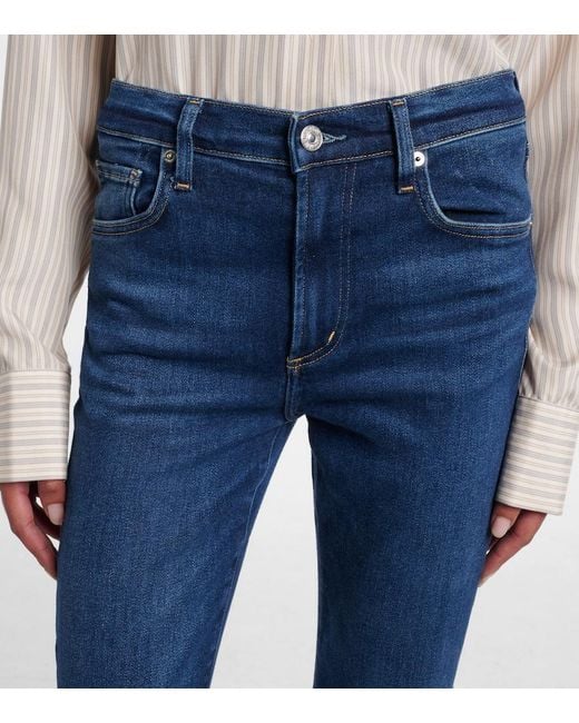 Citizens of Humanity Blue Lilah High-Rise Flared Jeans
