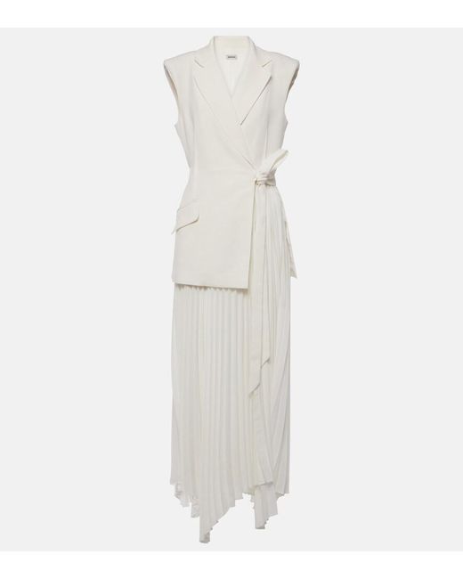 Jonathan Simkhai White Helena Blazer Dress