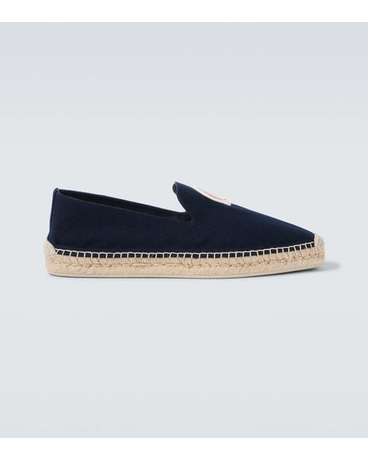 Christian Louboutin Blue Mooncrest Canvas Espadrilles for men