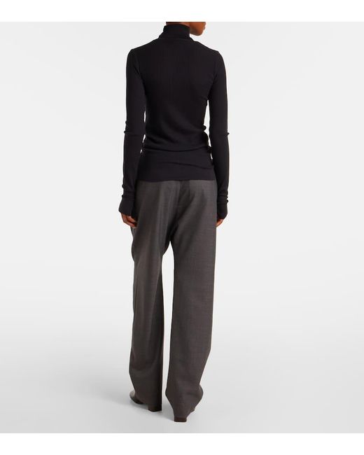Lemaire Blue Top Aus Wolle