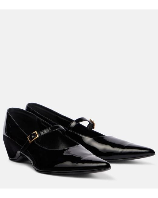 Khaite Black Sybil Mary Jane Ballerina Flats