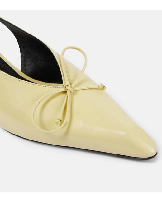 Jacquemus Natural Yellow Les Sculptures 'les Slingbacks Cubisto Basses' Heels