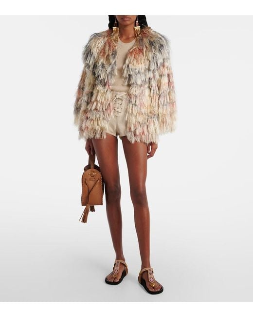Isabel Marant Natural Delma Denim Shorts