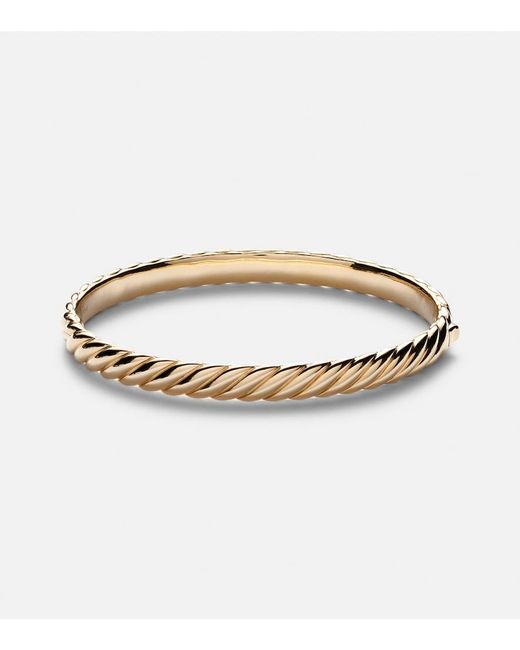 David Yurman Metallic Sculpted Cable 18Kt Bangle