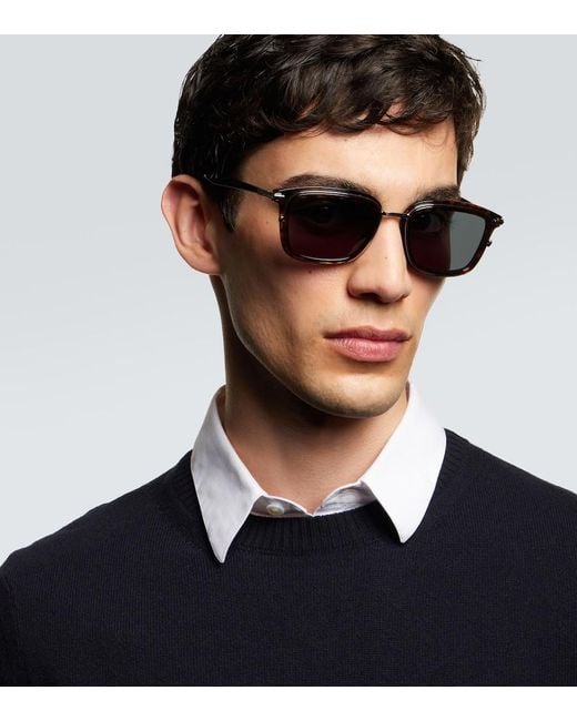 Dior Blue Diorblacksuit S18U Square Sunglasses for men