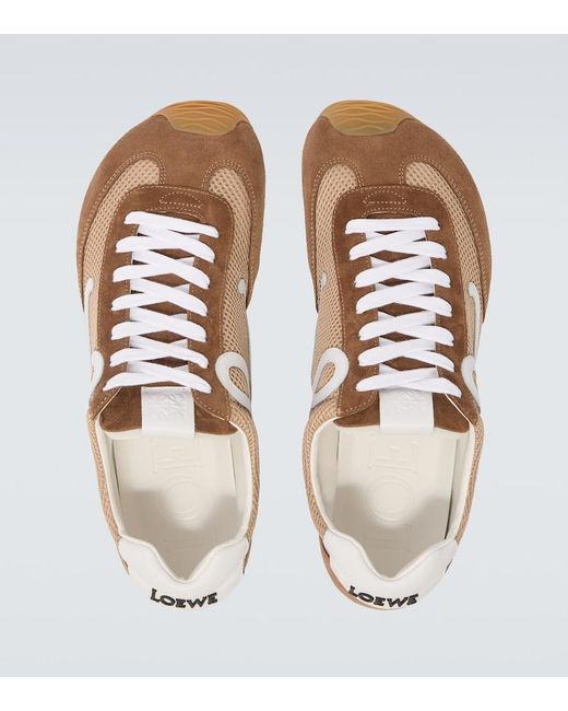 Loewe Natural Ballet Runner 2.0 Suede-Trimmed Sneakers for men