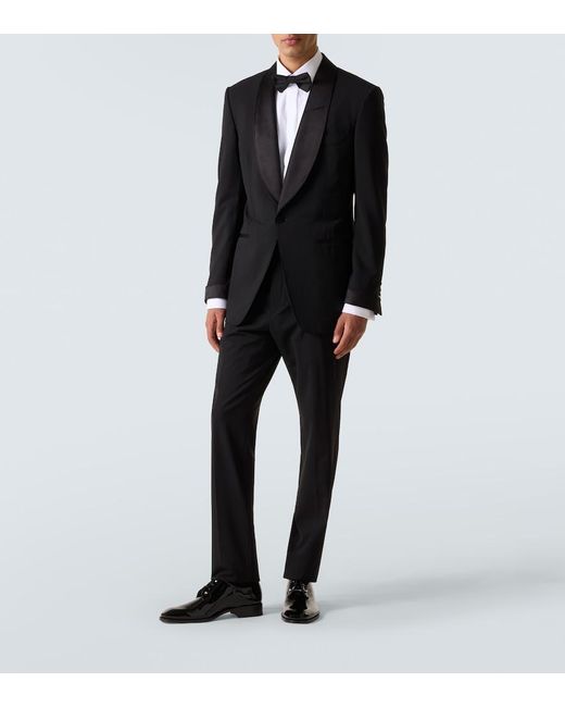 Christian Louboutin Black Chambeliss Patent Leather Derby Shoes for men