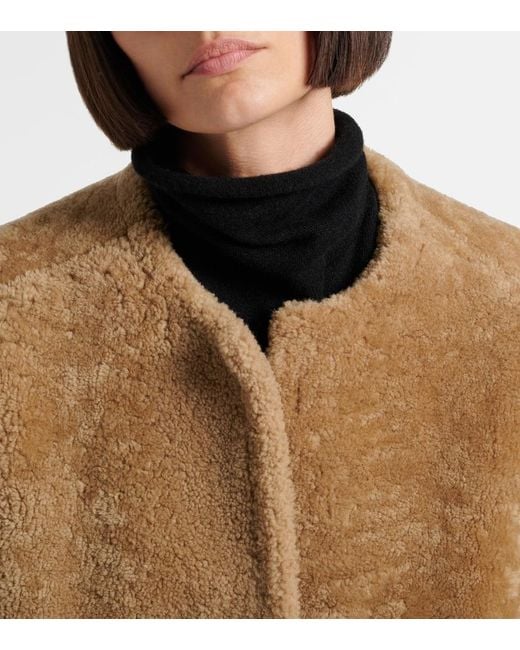The Row Natural Narol Shearling Coat