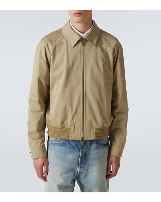 Burberry Blouson Aus Baumwoll-Twill in Natural für Herren