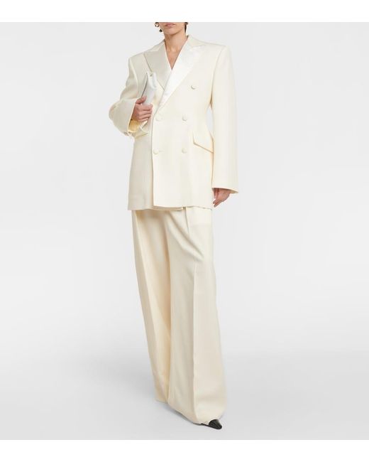 Wardrobe NYC White Wool Blazer Minidress