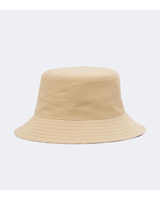 Burberry Natural Ekd Cotton Bucket Hat