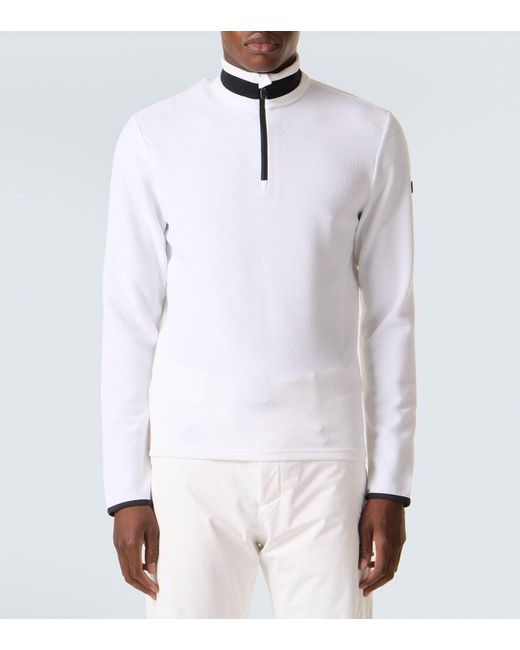 Bogner White Joscha Jacquard Ski Top for men