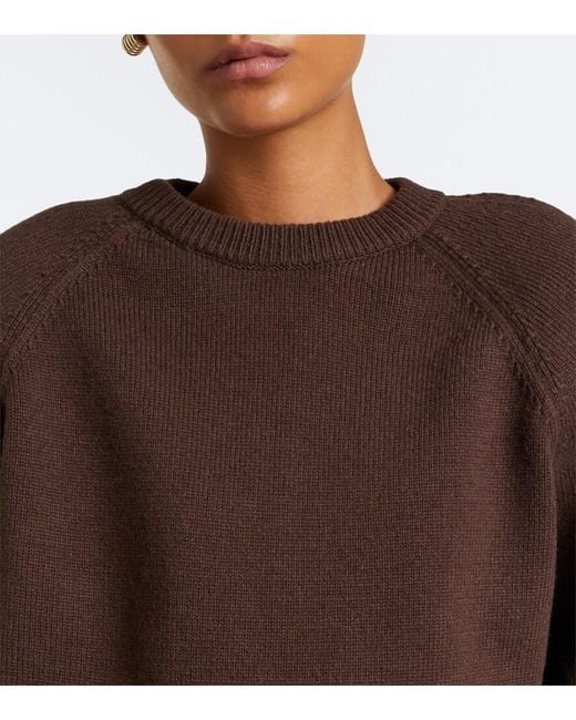 Frankie Shop Brown Lina Wool-Blend Sweater