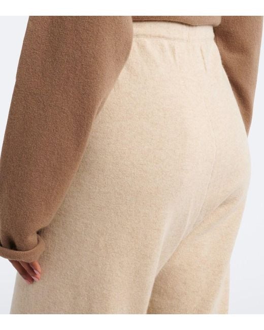 Extreme Cashmere Natural N°479 Runaway Cashmere-Blend Straight Pants