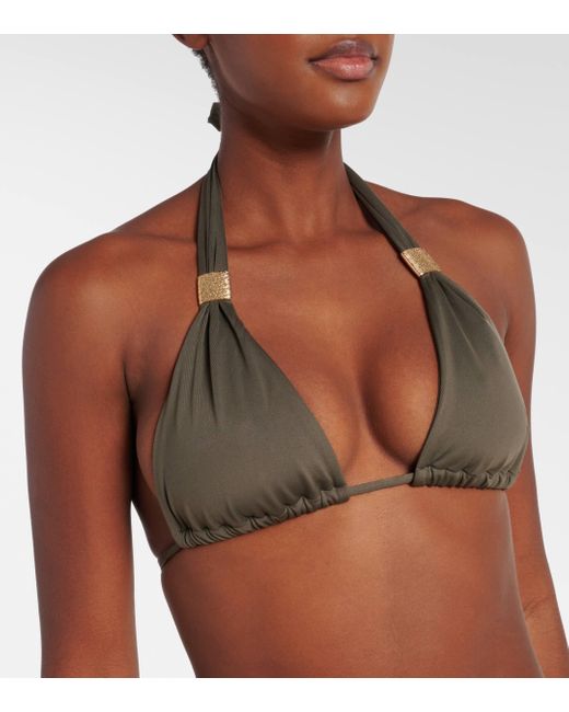 Heidi Klein Green Lake Maggiore Halterneck Bikini Top