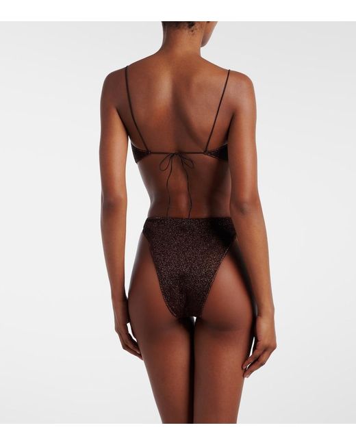 Oseree White Lumiere Embellished Bikini