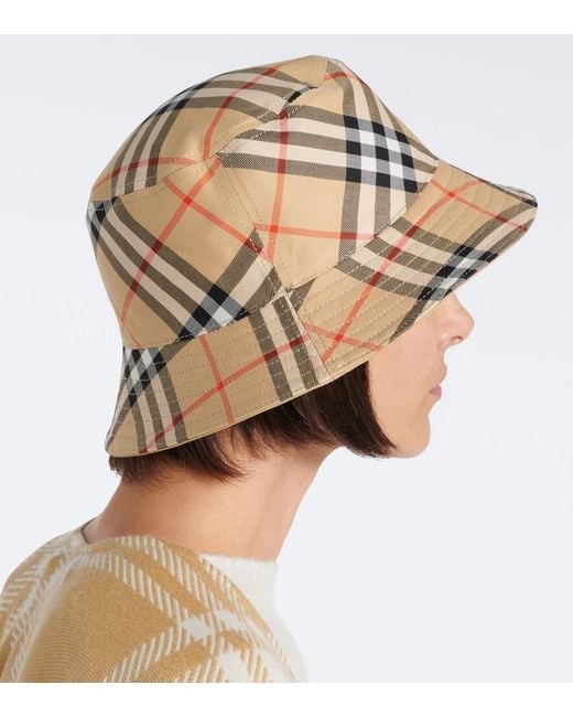 Burberry Natural Ekd Cotton Bucket Hat