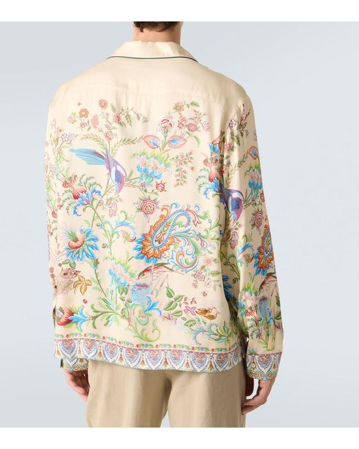 Etro White Printed Shirt for men