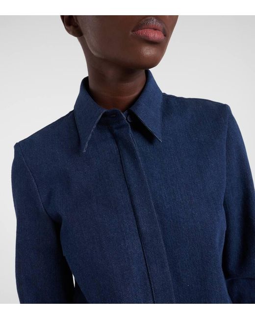 Camisa Cruz en denim Gabriela Hearst de color Blue