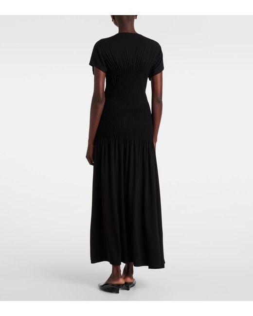 Totême  Black Maxikleid Aus Jersey
