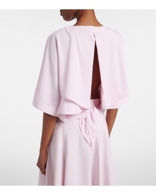 Jacquemus Pink Moisson Oversized Open-Back Jersey T-Shirt