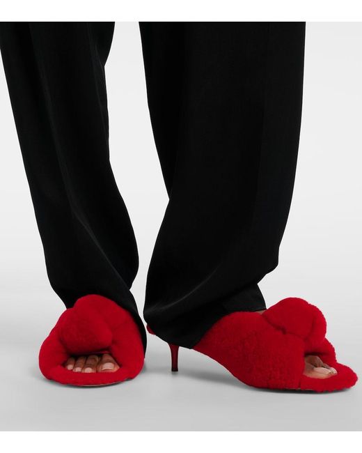 Bottega Veneta Red Cherry Mules