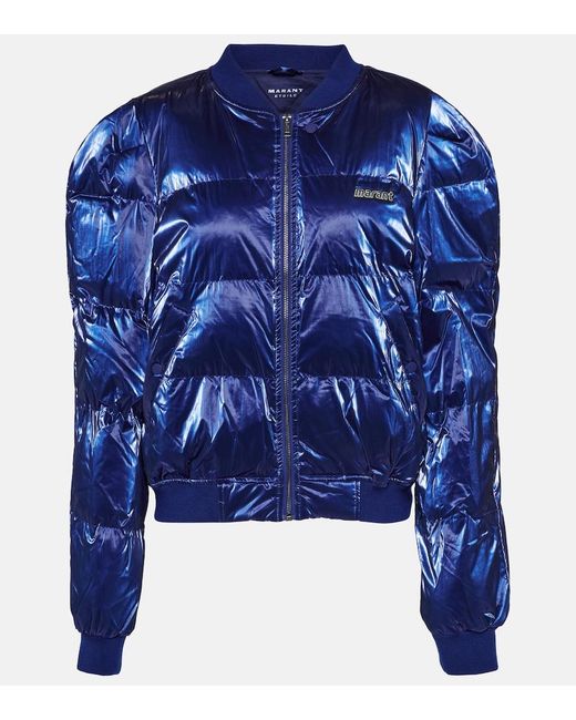 Isabel Marant Blue Cody Bomber Jacket