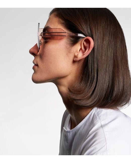 Dior Pink Diorclub M5U Square Sunglasses