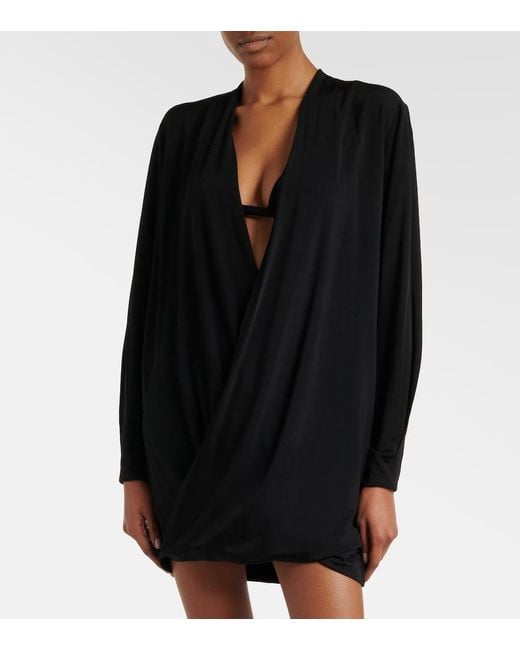 ViX Black X Rosie Huntington-Whiteley Rosana Minidress