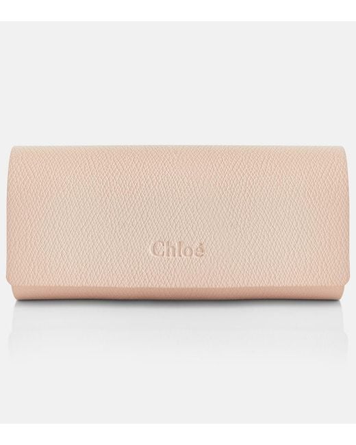 Chloé Brown Scalloped Square Sunglasses