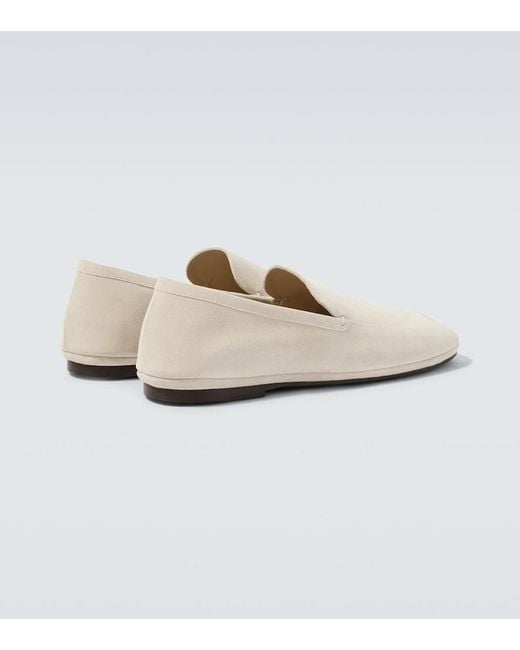 Lemaire White Outdoor Suede Slip-On Shoes for men