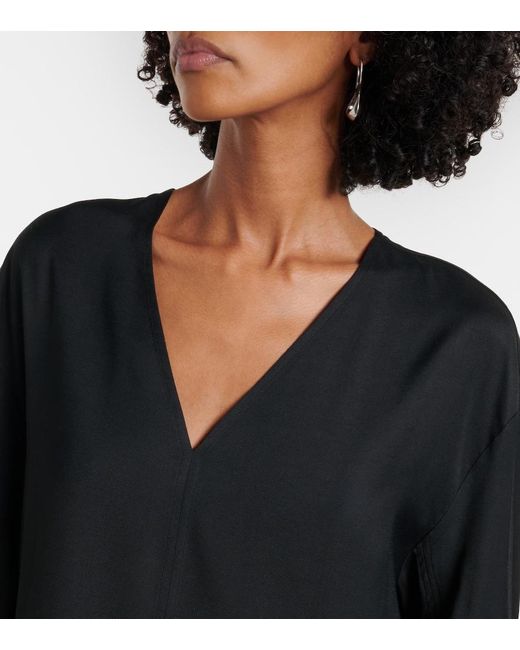 Totême  Black Oversized Blouse