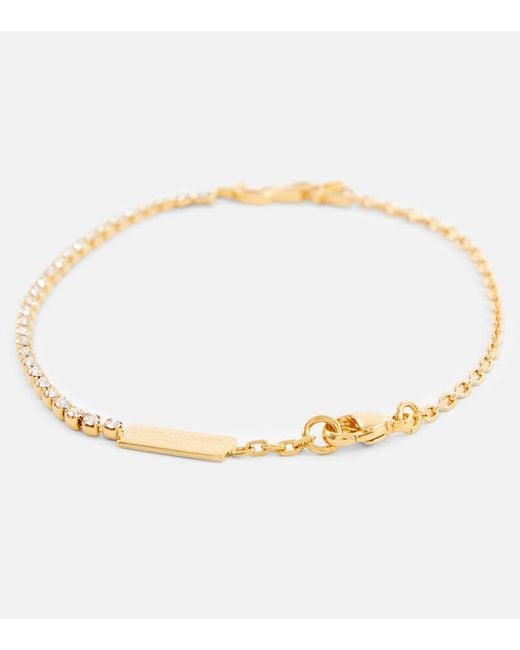 Saint Laurent Metallic Verziertes Armband Cassandre
