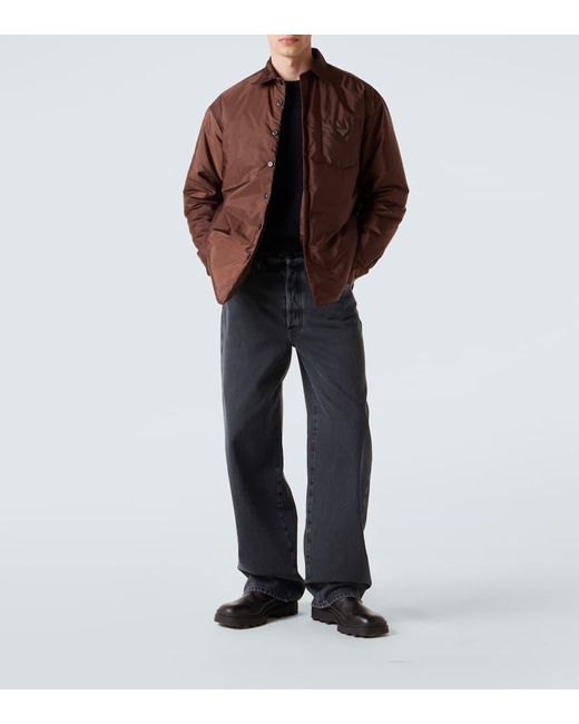 Prada Blue High-Rise Wide-Leg Jeans for men