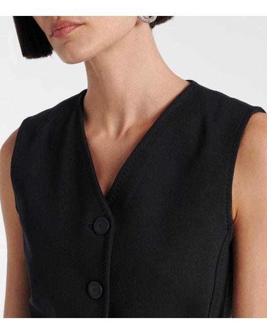 Max Mara Black Fornovo Jersey Vest