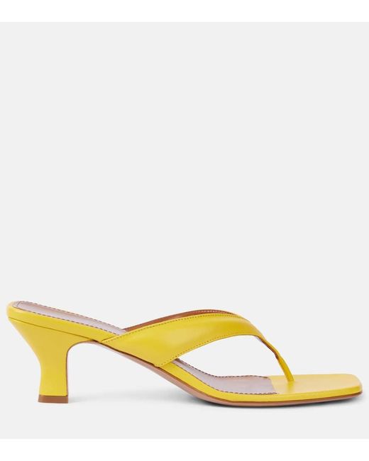 Sandalias Portofino 55 De Piel Paris Texas de color Yellow