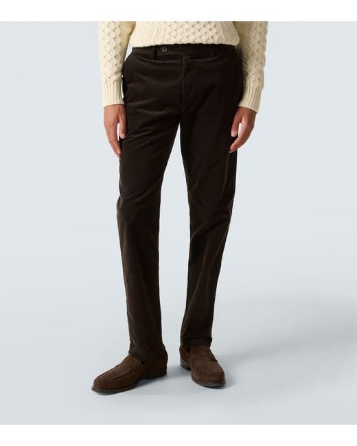 Pantaloni Regular di Sunspel in Black da Uomo