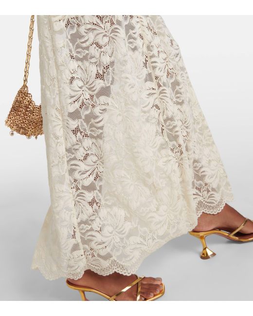 Rabanne White Lace Maxi Dress