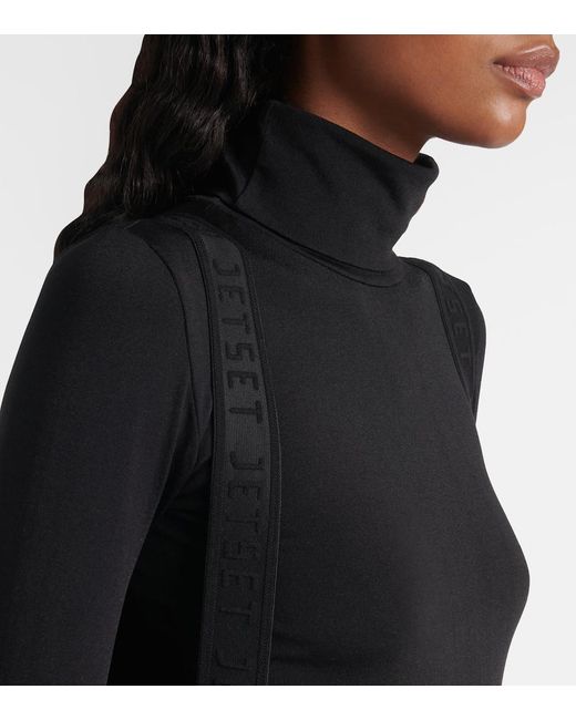 Jet Set Black Belted Ski Suit