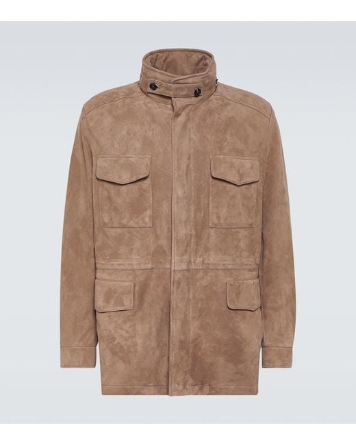 Loro Piana Natural Traveller Suede Jacket for men