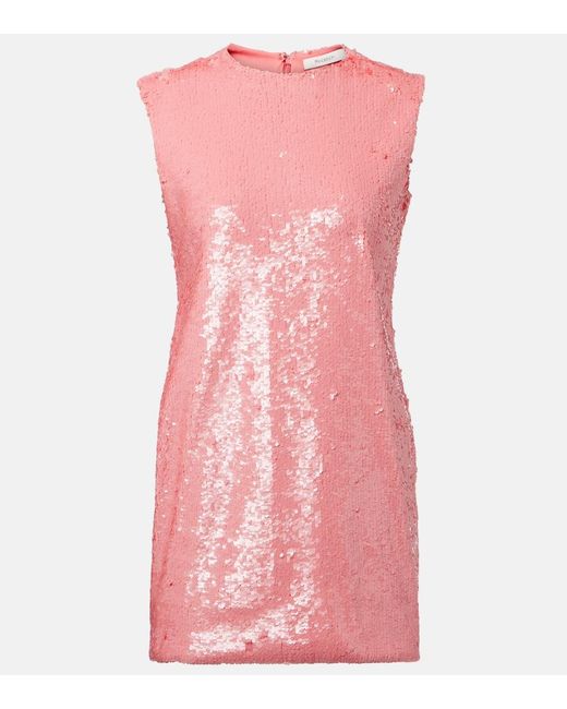 J.W. Anderson Pink Sequined Cotton Cocktail Dress