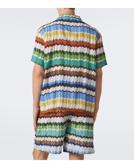Missoni Hemd Zigzag in Green für Herren