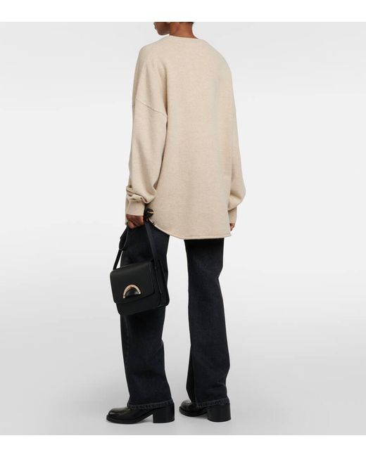 Pullover N°53 Crew Hop in misto cashmere di Extreme Cashmere in Natural